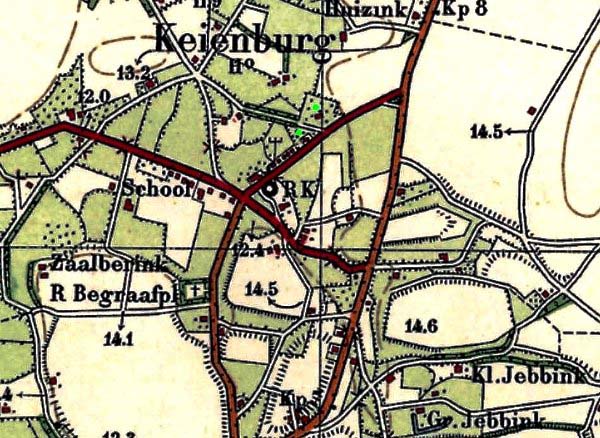 K6  1931 Topografiche kaart Bron Kadaster Tijdreis 